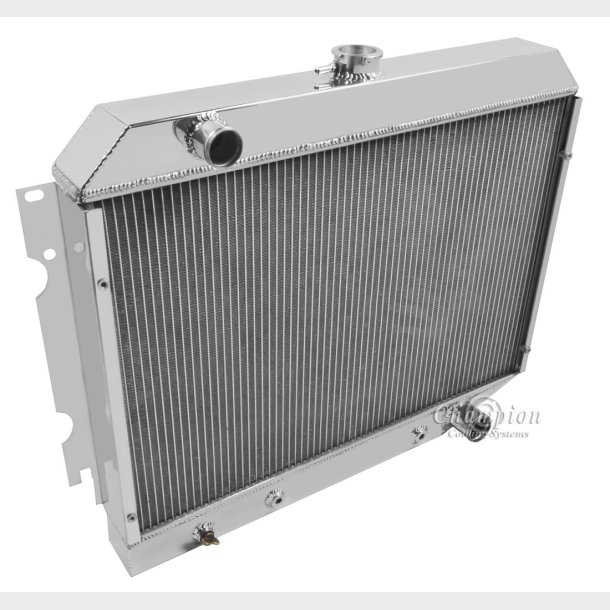 K�ler aluminium m/oliek�ler 4 row Dodge Charger 1968 - 1973 Radiator (Se k�ler studser)