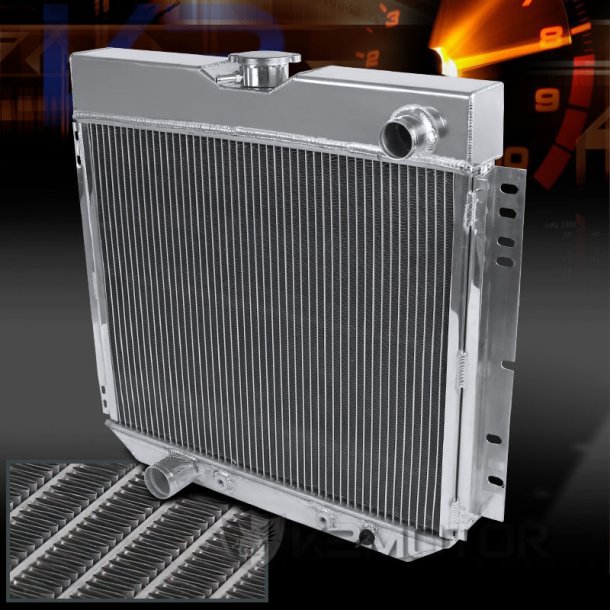 K�ler poleret Alu. med indbygget oliek�ler Ford Mustang 1967 til 1970 (RAD6340S 338) Se billed/info