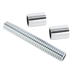 Klerslange i rustfri flex-stl og med chrom ender - 12" = 30,48 cm. lang (RPC P77302)