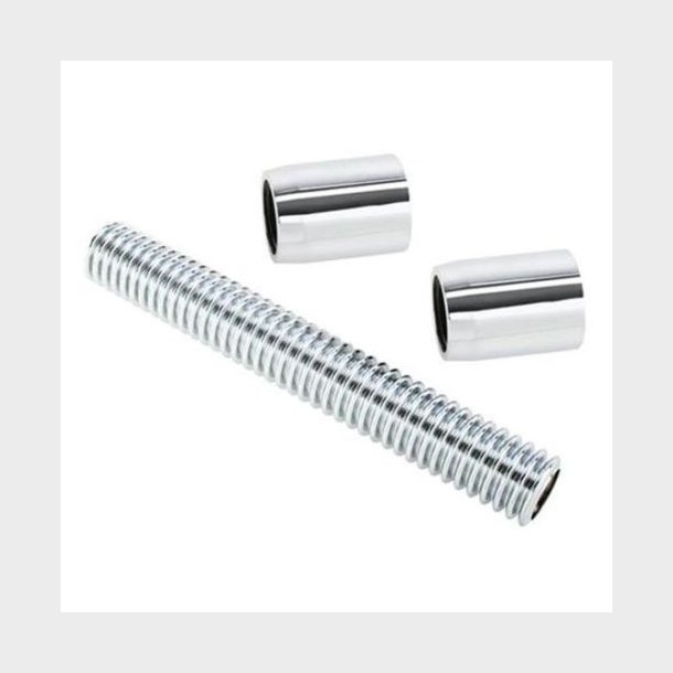 K�lerslange i rustfri flex-st�l og med chrom ender - 12" = 30,48 cm. lang (RPC P77302)