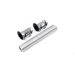 Klerslange i rustfri flex-stl og med chrom ender - 12" = 30,48 cm. lang (RPC P77302)