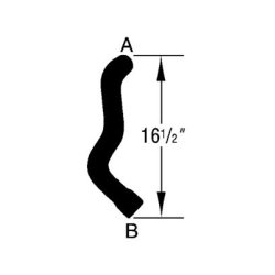 Klerslange nederste GM (Dayco 70649 - Gates 20687)