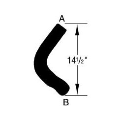 Klerslange nederste 1958 til 1996 S/B (Dayco 70445 - 70466 - Gates 20475)