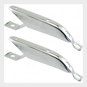 Kofanger horn bag Ford Mustang 1967 og 1968 (44-41211-1) Chrome rear bumper guards 