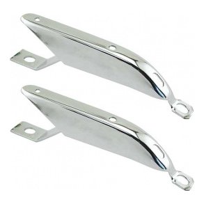 Kofanger horn bag Ford Mustang 1967 og 1968 (44-41211-1) Chrome rear bumper guards 