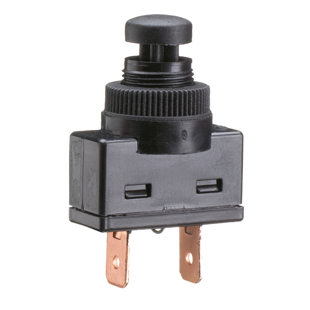 Kontakt rund med tryk-funktion til feks. horn eller sprinkler p� 16 AMP (0422300)