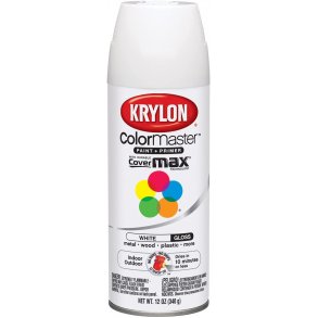 Krylon colormaster, blank hvid til metal, plast, tr mm. (Krylon 01501) paint and primer gloss white