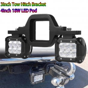 Led lys som baklys, Universal til montering p trkket.  Tow Hitch Bracket+Backup Dual LED Lamps