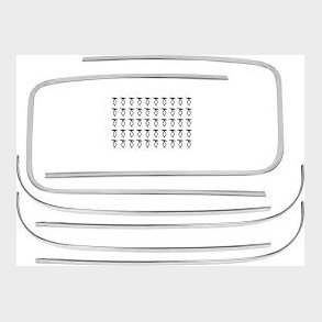 Lister s�t med clips til GM Truck 1955 til 1959 (GM Truck - Deluxe Cab & Door Molding)