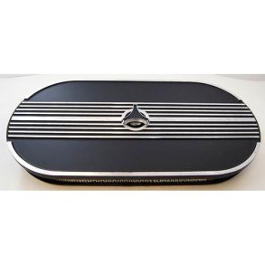 Luftfilter Cobra Style til dobbelt karburator Poleret Aluminums l�g, Air Cleaners RPC R8107