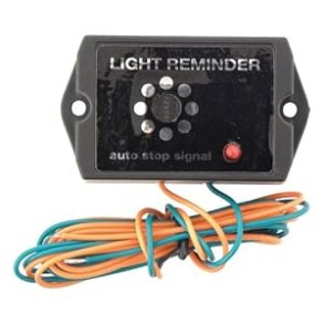 Lyssummer til 12 volt, husker dig p at slukke lyset. Light reminder