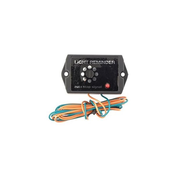 Lyssummer til 12 volt, husker dig p at slukke lyset. Light reminder