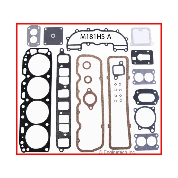 Slibest GM Marine 3,0 4 cyl. (Enginetech M181HS-A - Felpro HS2617) Head set