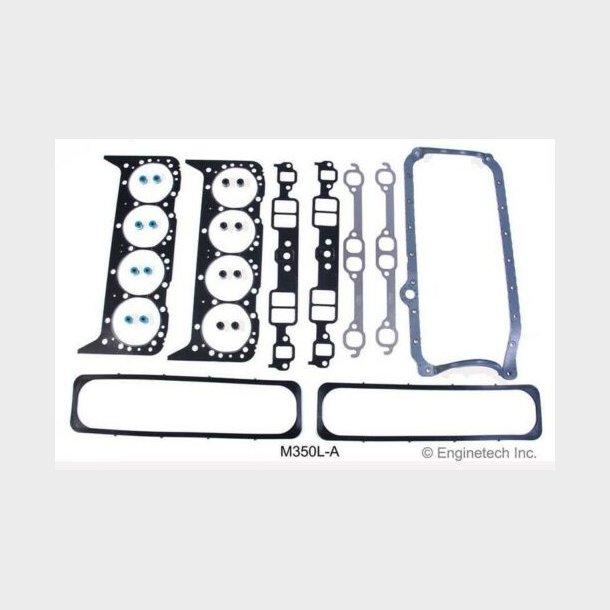 Komplet pakningss�t 1 pc. Marine Chevrolet 350" = 5,7 V8 1986 til 1995 (Enginetech M350L-A) Full set