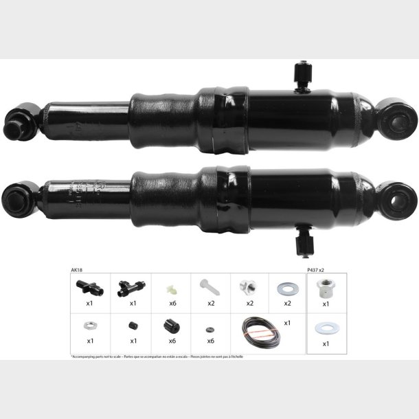 St�dd�mpers�t bag Hi-jackers Corvette 1963 til 1982 (Monroe MA785)