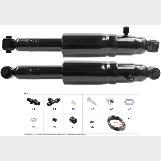 St�dd�mpers�t bag Hi-jackers passer VOLKSWAGEN 1968 til 1980, se info (Monroe MA803)