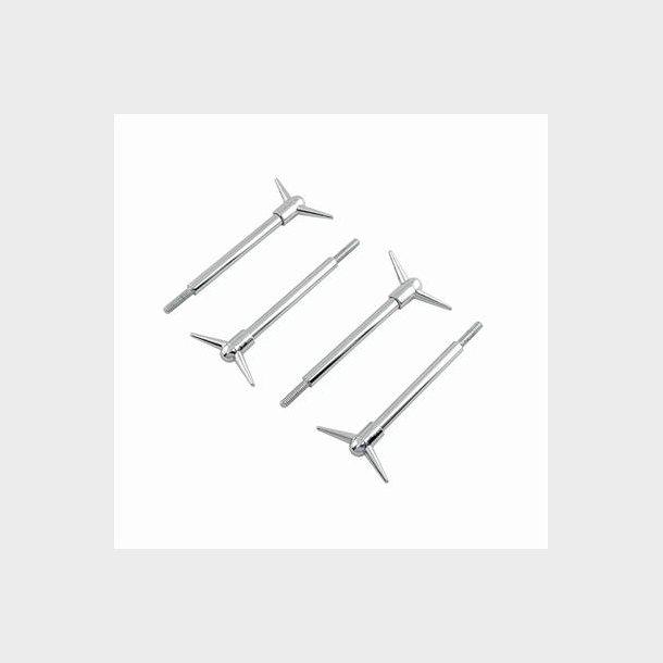 Ventild�ksel bolts�t chrome 1/4-20" gevind. S�t m. 4 stk.