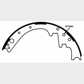 Bremsebakker for (s�t til 2 hjul) Dodge og Plymout 1963 til 1983 (Bendix RS336 - Z336)