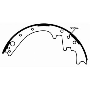 Bremsebakker for (st til 2 hjul) Dodge og Plymout 1963 til 1983 (Bendix RS336 - Z336)