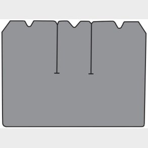 M�tte til bagagerum Chevrolet Corvette 1969 til 1976 Blue Navy Thread 07 Dark Blue (19576 bp32) Cargo mat