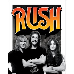 Metalskilt Rush - Band 70s