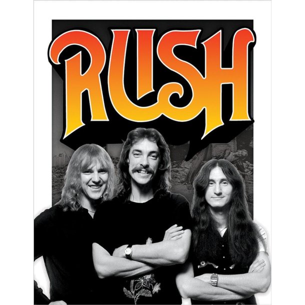 Metalskilt Rush - Band 70s