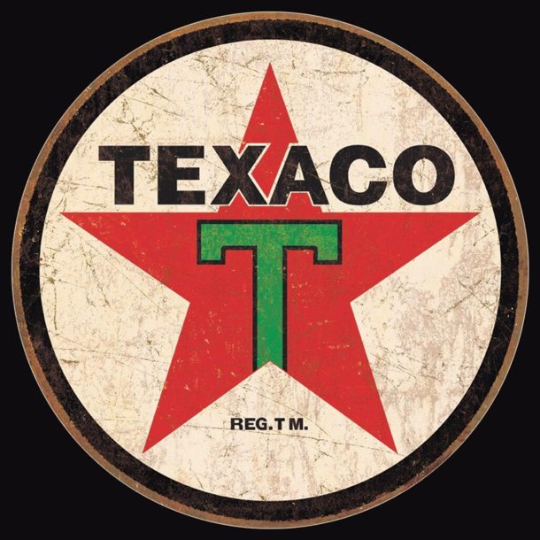 Metalskilt Texaco