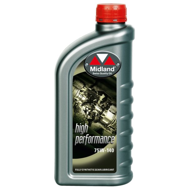 Midland High Performance 75W140 Limited-slip differential oil, Bagt�jsolie 1 Liter, Transmission oil, "Schweizisk kvalitet med Amerikansk DNA."