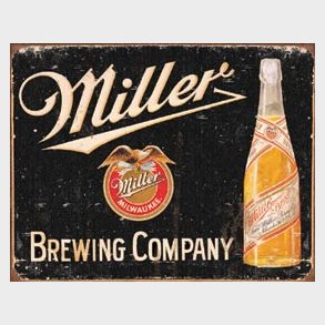 Metalskilt Miller Brewing Vintage 