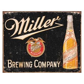 Metalskilt Miller Brewing Vintage 