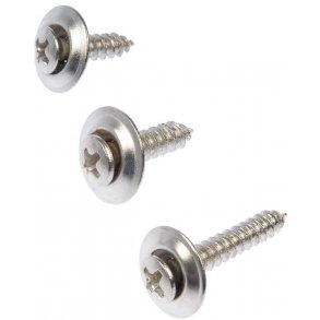 Monteringsskruer til interir 12 sorte skruer & 12 blanke i hver 3 str. (Dorman 02406 - 961235)