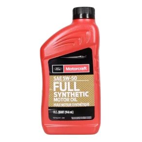 Motorcraft Synthetic Motorolie 5W50 (XO-5W50-QFA) 1 u.s quart = 946 ml.