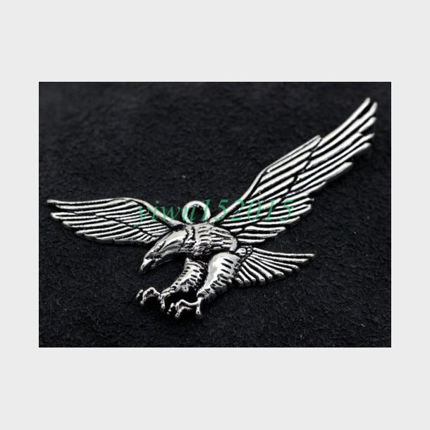 N�glering den Amerikanse �rn i s�lv farve  (Keyring Tibetan silver eagle fit Necklace Keyring key) 
