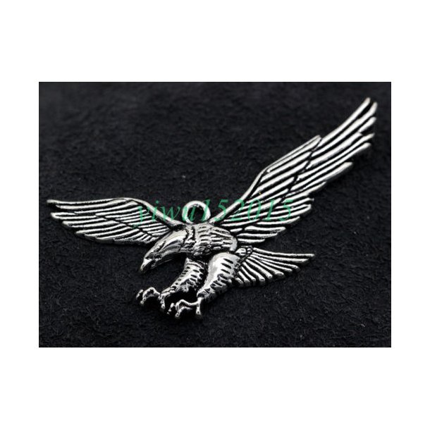 Nglering den Amerikanse rn i slv farve  (Keyring Tibetan silver eagle fit Necklace Keyring key) 