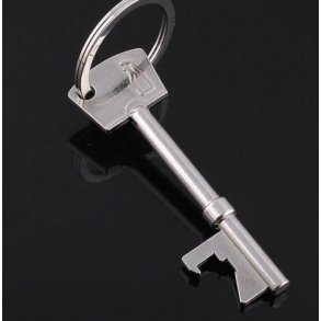 Nglering med oplukker funktion & udformet som en ngle (Cool US Retro Marvel Shield Metal) 