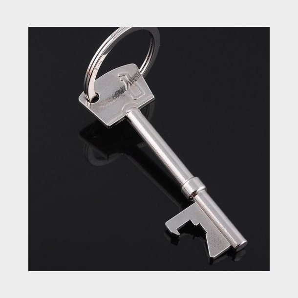 N�glering med oplukker funktion &amp; udformet som en n�gle (Cool US Retro Marvel Shield Metal) 