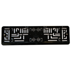 Nummerplade holder i sort plast som opfylder lovkrav  (54150) 