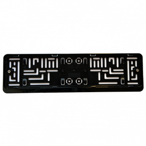 Nummerplade holder i sort plast som opfylder lovkrav  (54150) 