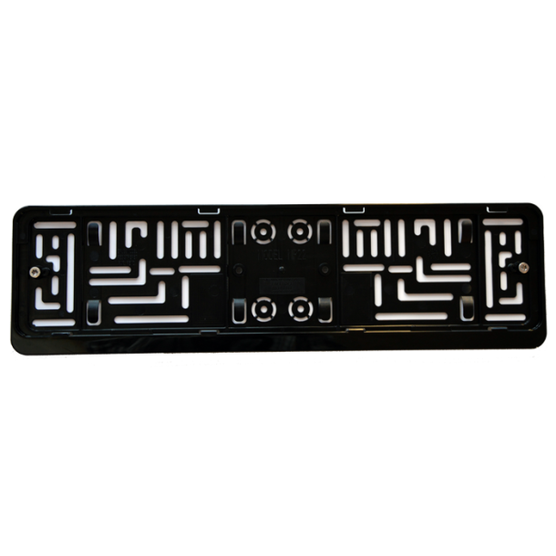 Nummerplade holder i sort plast som opfylder lovkrav  (54150) 