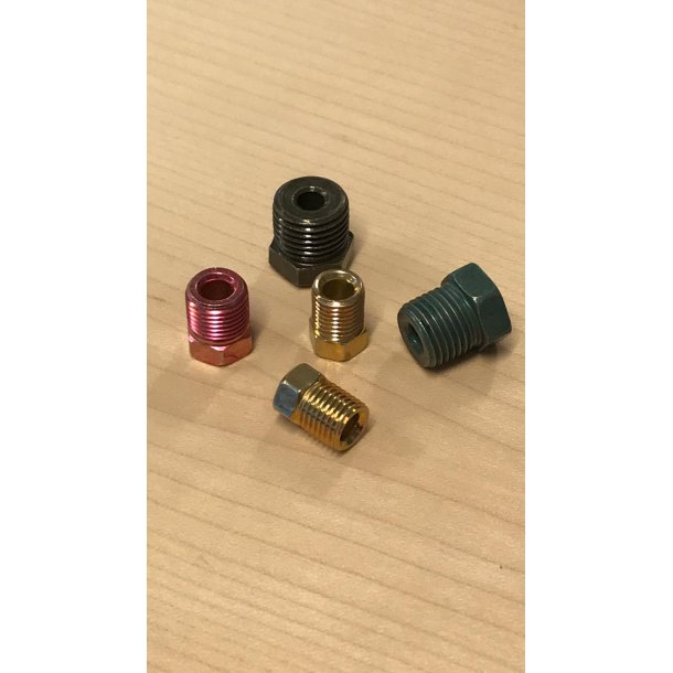 Omlberst til reduktionsventil, Dia p det bremserr ud bagtil p 1/4 = 6,3 / 6,00 mm. 