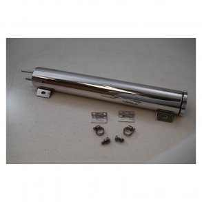 Overflow Tank with Mounting Bracket Stainless 2 x 17 Racing Power Company RPC R6074X