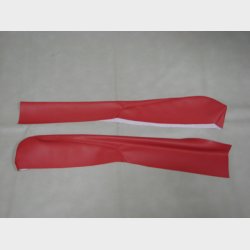 D�rbekl�dning H &amp; V hvid m. r�d armrest Ford Thunderbird 1955 til 1957 (TDP56WT &amp; PAC56RD)