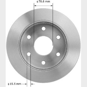 Bremseskive for GM 4WD 1988 til 2000 (AX5569P - BR5569 - BD61812E)