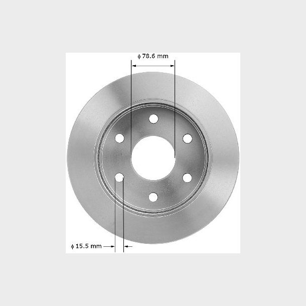 Bremseskive for GM 4WD 1988 til 2000 (AX5569P - BR5569 - BD61812E)