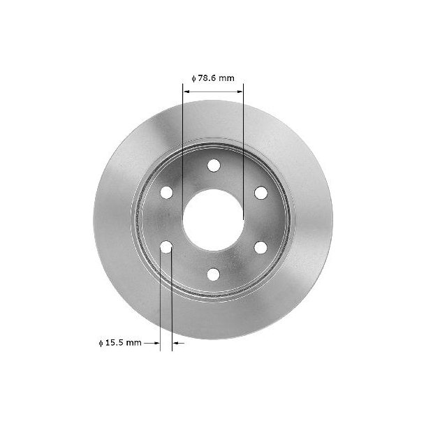 Bremseskive for GM 4WD 1988 til 2000 (AX5569P - BR5569 - BD61812E)