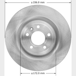 Bremseskive for Mustang 2011 til 2014 (AX900924 - PRT6035 - BD180417E)