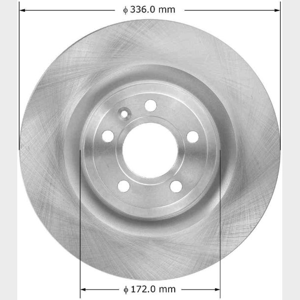 Bremseskive for Mustang 2011 til 2014 (AX900924 - PRT6035 - BD180417E)