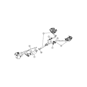 Partikelfilter Chrysler 300C 2005 til 2010 (Mopar 68039879AA) CONVERTER-DIESEL PARTI