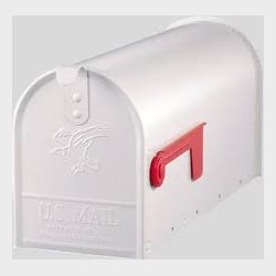 Postkasse US Mailbox i hvid, Gibraltar Black Heavy Duty Elite Mailbox Standard T1 Size