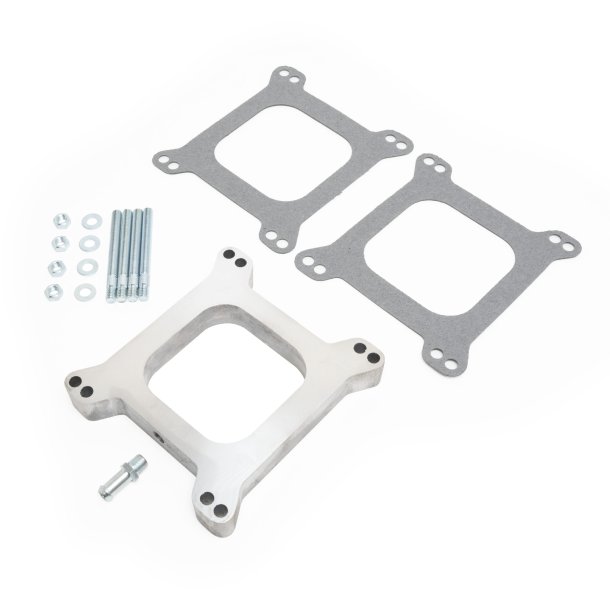 Adapter/Spacer  PCV port til mel. indsug. &amp; karburator 4 port. 1" tyk = 25,4 mm. (RPC R2103 6005)